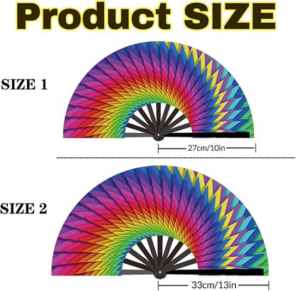 Custom Fans with Your Photo/Text - 13 Inch Personalized Folding Hand Fan for Line Dancing, Weddings, Parties | Decorative Gift for Women, Church Events & Dance Performances (30, 13 Inch)