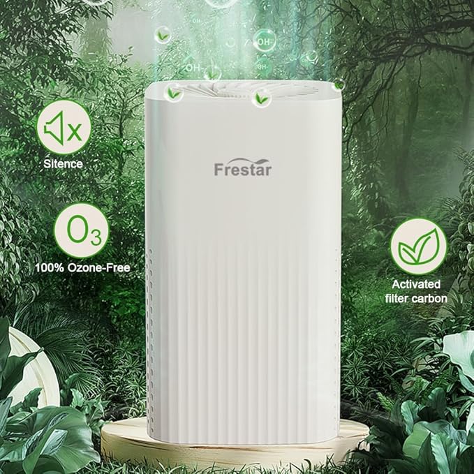 Small Air Purifier and Diffuser 2 in 1 for Office Bedroom Home, Desktop Air Purifier with HEPA Filter for Odor, Dust, Pets, Super Quiet Powered by USB No Adapter (2 in 1 White)