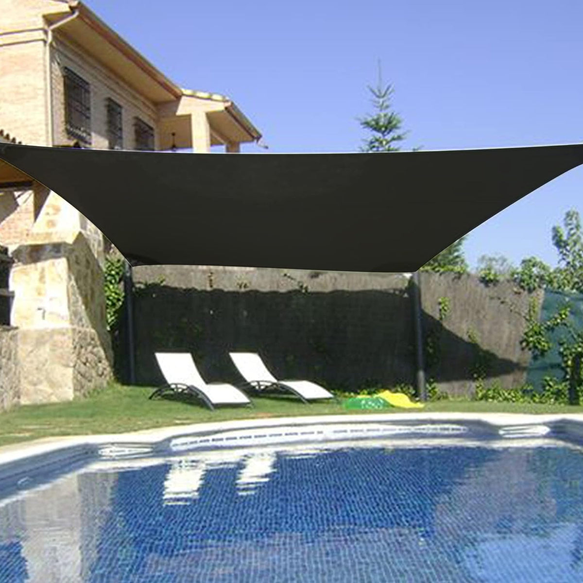 winemana 90% Shade Cloth, Dog Kennel Shade Cover, 6.5 x 20 FT Sturdy Durable Sunblock Shade Mesh Tarp with Grommets for Patio Plants Greenhouse Chicken Coop Porch
