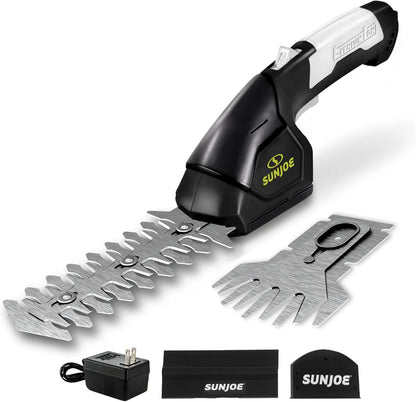 Sun Joe HJ604C 7.2-Volt Cordless Grass Shears and Trimmer, Charger and Battery Included