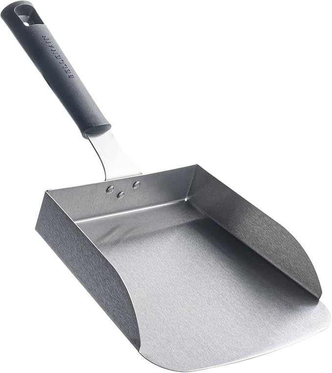 Bellemain Smash Burger Spatula for Griddle - Stainless Steel Scraper Tool, Large - Fried Food Scoop, Stir Fry, Food Mover - Hibachi Tools, Flat Top Grill Accessories
