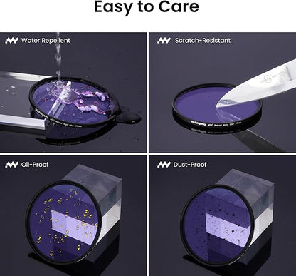 Walking Way 49mm Natural Night Filter for Light Pollution Reduction Nano-Coated Optical Glass for Night Sky/Astrophotography/Star Clarity Anti-Light Pollution Filter