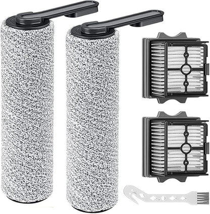 Spare Soft Lint Roller Brush, Hepa Filter, Scrubber Components, Compatible for Tineco Floor ONE S5 Combo Cordless Wet Dry Vacuum Cleaner(2PCS-01)