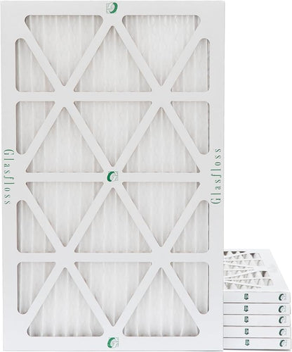 Glasfloss ZL 14x18x1 MERV 10 (FPR 5-6) AC Furnace Air Filters. (Box of 6). Actual Size: 13-1/2 x 17-1/2 x 7/8