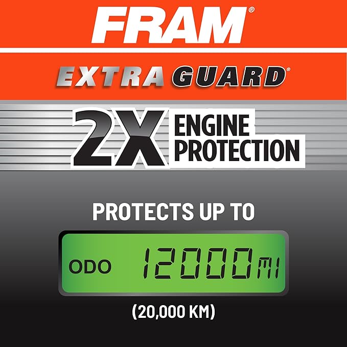 FRAM Extra Guard Flexible Panel Engine Air Filter Replacement, Easy Install w/Advanced Engine Protection and Optimal Performance, CA12295 for Select Subaru Vehicles