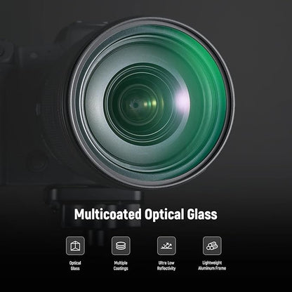 NEEWER 77mm 1/4 & 1/8 Black Diffusion Camera Lens Filter 2 Pack Set, Dreamy Cinematic Effect Filter Multicoated Glass Storage Case Cleaning Cloth, for Portrait Photography Video