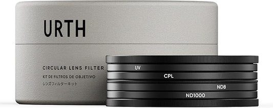 Urth 37mm UV, Circular Polarizing (CPL), ND8, ND1000 Lens Filter Kit (Plus+)