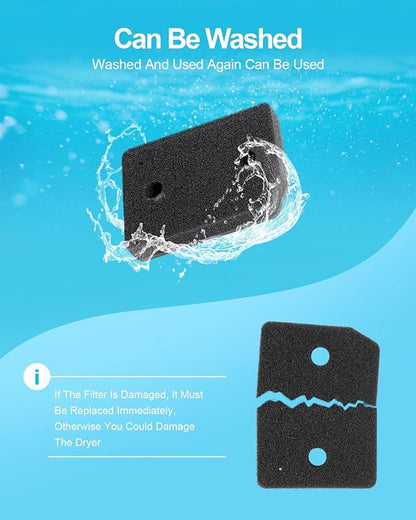 9164761 Foam Filter Replacement for All Miele T1 Heat Pump Tumble Dryers TMB540WP TKS850WP TKG840WP TKS650WP TKB150WP TKG450WP TCJ680WP TCE520WP Parts(1)