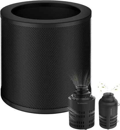 6 Inch Replacement Air Carbon Filter, 38mm Smellines Control Filtration with Australia Virgin Charcoal for Grow Tent, Inline Duct Fan, Hydroponics, Odor Scrubber, Greenhouse, Breeding Farm