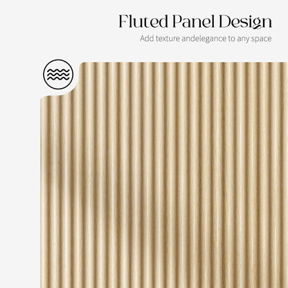 Sideboard Buffet Cabinet with Storage - 47" Fluted Coffee Bar Cabinets Credenza with Adjustable Shelves, Accent Buffets & Sideboards Console, Wood Side Board for Living Room, Kitchen, Entryway