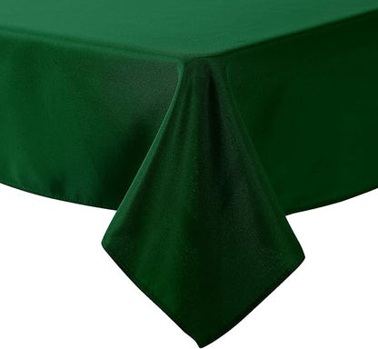 Cupuamon Square Tablecloth 52x52 inch Washable Polyester Fabric Table Cloth for Wedding Party Dining Banquet Decoration（52x52,Hunter）
