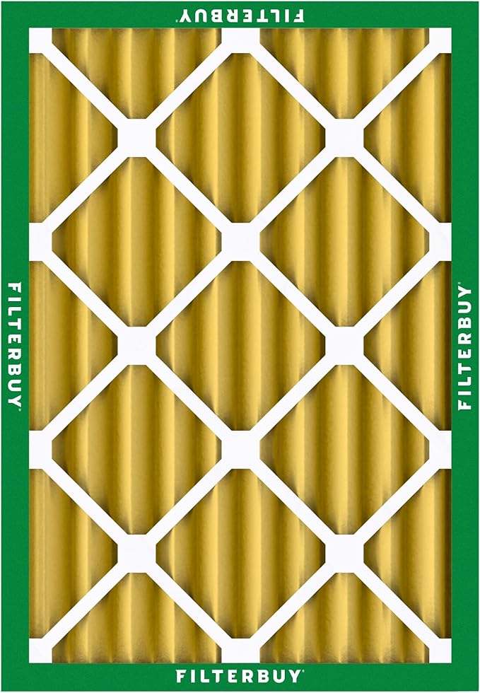 Filterbuy 18x25x4 Air Filter MERV 11 Superior Pet & Allergy Defense (4-Pack), Electrostatic Pleated HVAC AC Furnace Filters Replacement, Made in USA (Actual Size: 17.50 x 24.50 x 3.63)