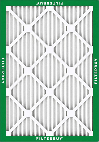Filterbuy 20x23x1 Air Filter MERV 8 Essential Dust & Allergy Defense (5-Pack), Electrostatic Pleated HVAC AC Furnace Filters Replacement, Made in USA (Actual Size: 19.50 x 22.50 x 0.75)