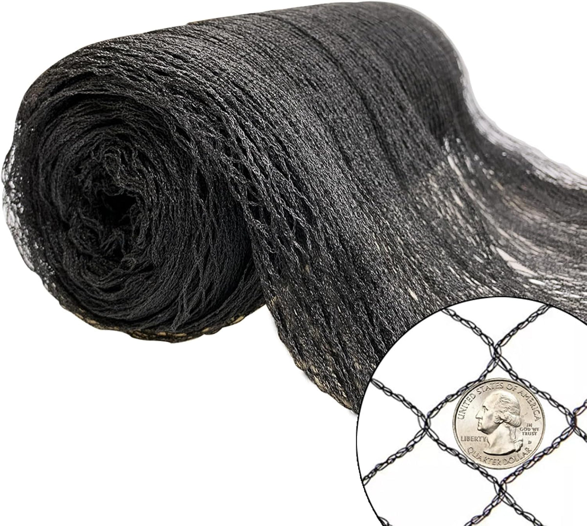 50x100ft Bird Netting for Chicken Coop Poultry Netting 1 inch Mesh Heavy Duty Chicken Coop Cover Netting Roof Hawk Proof Bird Netting for Garden Protection Fruit Tree Netting Against Squirrels Deer