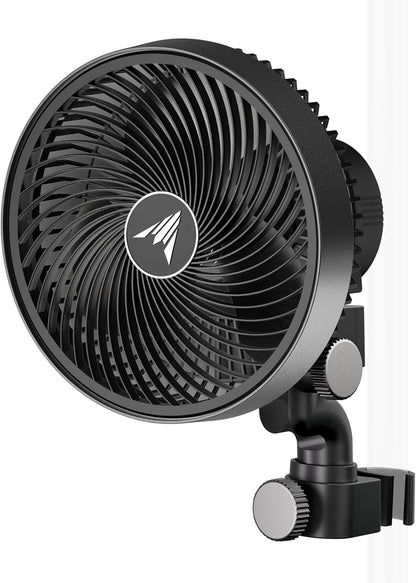 AC Infinity CLOUDRAY A6, Grow Tent Clip Fan 6” with Redesigned Long-Life EC Motor, Custom 10 Dynamic Wind Speeds, Weatherproof IP-54, Manual Swivel, for Hydroponics Circulation Cooling