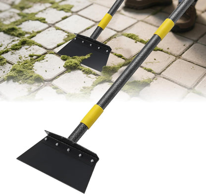 Heavy-Duty Garden Shovel 60inch All-Season Outdoor Tool with 4.3" Wide Blade, Rust-Proof Steel & Ergonomic Handle for Seniors (Weed Removal, Snow Scraper, Moss Cleaner)