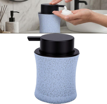 ZJchao 300ml Stainless Steel Dual Function Candle Cup Holder (Matte Blue) | Comes with foaming pump lid, smooth metal texture, exquisite decorative ornament for indoor home desktop decoration