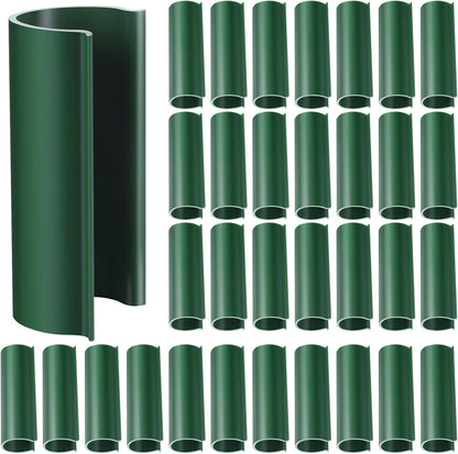 Jetec 32 Pcs PVC Pipe Clips Pool Cover Clamps for Above Ground Pool Greenhouses, Row Covers, Garden, Shelters, Bird Protection, 2.4 Inch Long(for 1 Inch PVC Pipe,Green)