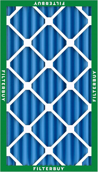 Filterbuy 16x30x4 Air Filter MERV 13 Optimal Smoke & Allergy Defense (5-Pack), Electrostatic Pleated HVAC AC Furnace Filters Replacement, Made in USA (Actual Size: 15.50 x 29.50 x 3.63)