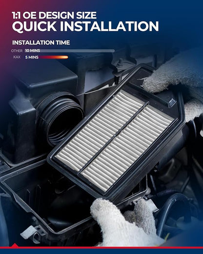 KAX Engine Air Filter, CA12065 Replacement for Hyundai Tucson 2016 2017 2018 2019 2020 2021, Kia Sportage 2017-2022, Enhanced Filtration & Improved Airflow