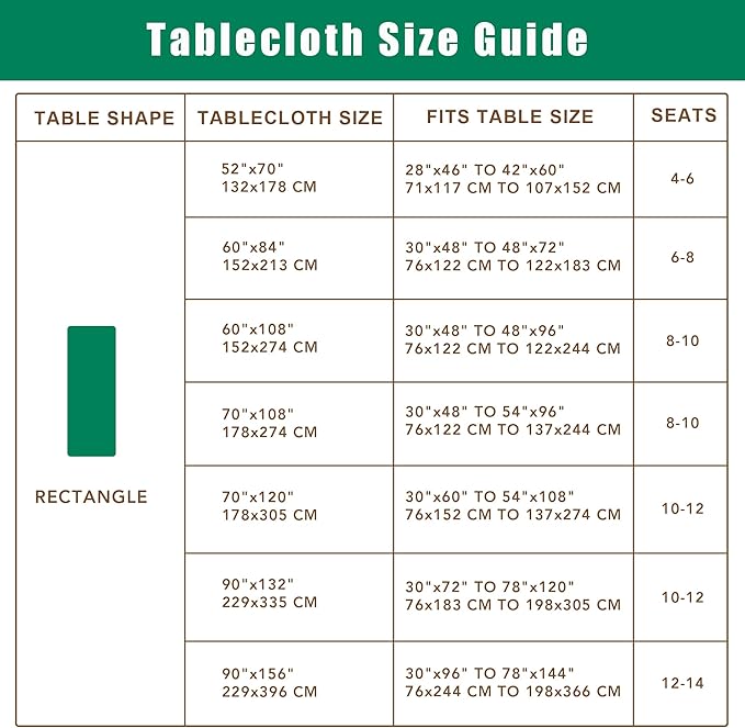 Biscaynebay Textured Fabric Tablecloths 90x132 Inches Rectangular, White Water Resistant Tablecloths for Dining, Kitchen, Wedding and Parties etc. Machine Washable