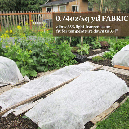 Valibe Plant Covers Freeze Protection 10 ft x 30 ft Floating Row Cover 0.9oz/yd² Garden Fabric Plant Cover for Winter Frost/Sun Pest Protection (10FT X 30FT)