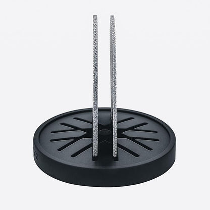 Normcore 2 Packs 58.5mm Puck Screen with Stand - Reusable Contact Shower Screen with Silicone Holder - 1.7mm / 1.0mm Thickness 150μm Mesh - Compatible with Espresso Machine 58mm Portafilter Basket