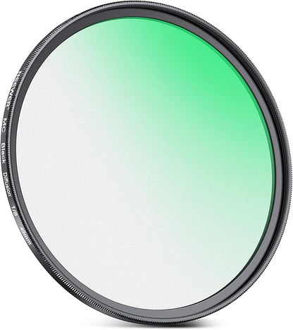 NEEWER 49mm Black Diffusion 1/8 Filter Soft Dreamy Cinematic Effect Filter Ultra Slim Water Repellent Scratch Resistant Optical Glass, Multi Nano Coatings for Video/Vlog/Portrait Photography