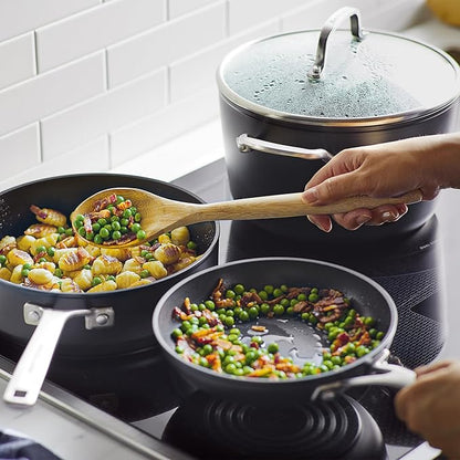 KitchenAid Hard Anodized Induction Nonstick Cookware Pots and Pans Set, 10 Piece, Matte Black
