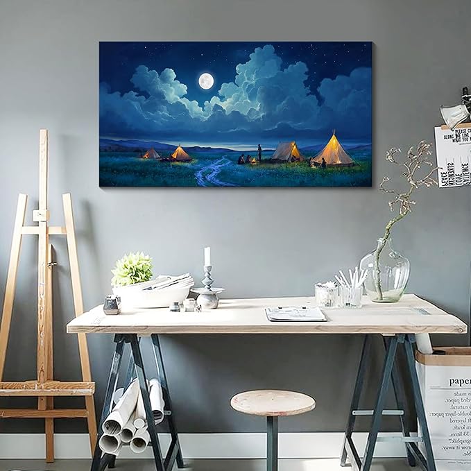 YDYSUNE Landscape Wall Art - Nature Artwork for Walls - Scenery Canvas Wall Art - Forest Painting for Living Room - Rustic Farmhouse Decor - Wall Pictures for Bedroom 20×40IN