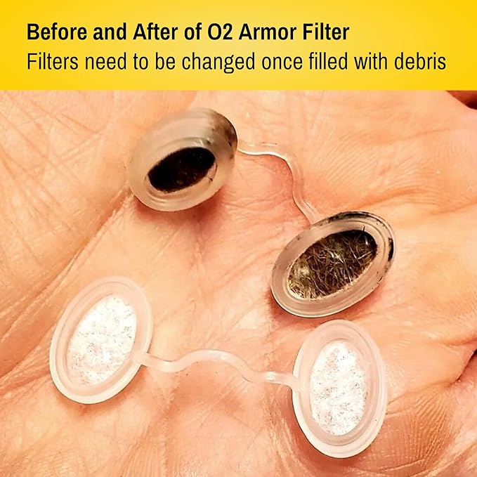 O2 Armor Nose Filters for Welders & Allergies - Nose Filter for Dust - Nasal Filters for Welding - Nose Dust Mask for Construction (10 Pack, Size Medium)