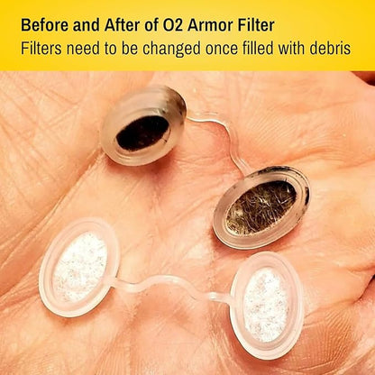 O2 Armor Nose Filters for Welders & Allergies - Nose Filter for Dust - Nasal Filters for Welding - Nose Dust Mask for Construction (30 Pack - 3x10, Size X-Small)