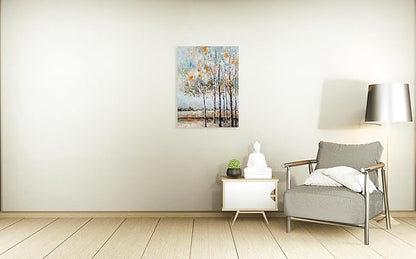 NdcSkyArt Tree Paintings - Abstract Forest Canvas Wall Art for Modern Living Room, Bedroom, and Bathroom Décor