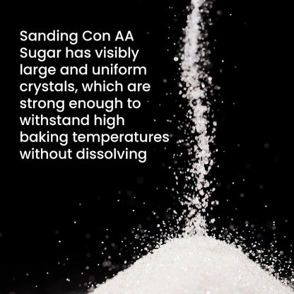 The Spice Lab Confectioners Sugar, Extra Coarse, Con AA, 1 lb | Con AA Sugar Crystals for Baking, Cookie and Cupcake Decorations - Decorating Candy - For Bakeries and Desserts