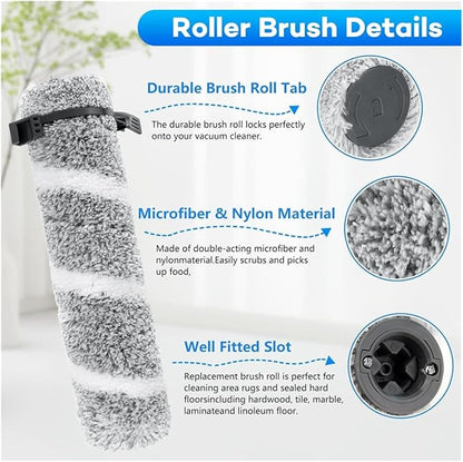 Replacement Parts ，Compatible For Bissell， 3930F 3933 V2 3999Z Floor Scrubber Roller Brush Filter Washing Vacuum Cleaner Parts(K)