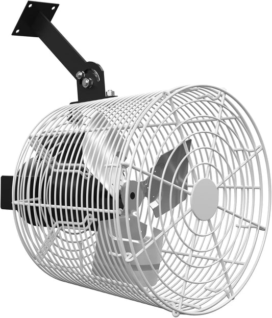 Greenhouse Air Circulation 1/10 HP 115V Ceiling Wall Mount Fan 1470CFM High Speed Circulation Fan for Greenhouse, Warehouse, Patio, Garage