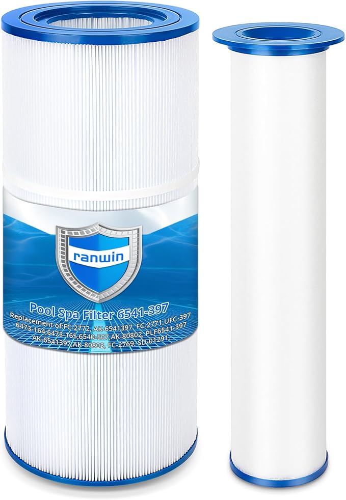 6541-397 Pool Spa Filter Cartridge Compatible with Sundance Filter 880 Series,Outer Filter 6473-165 with Inner Filter 6473-164 Hot Tub Spa Pool Replacement Cartridge