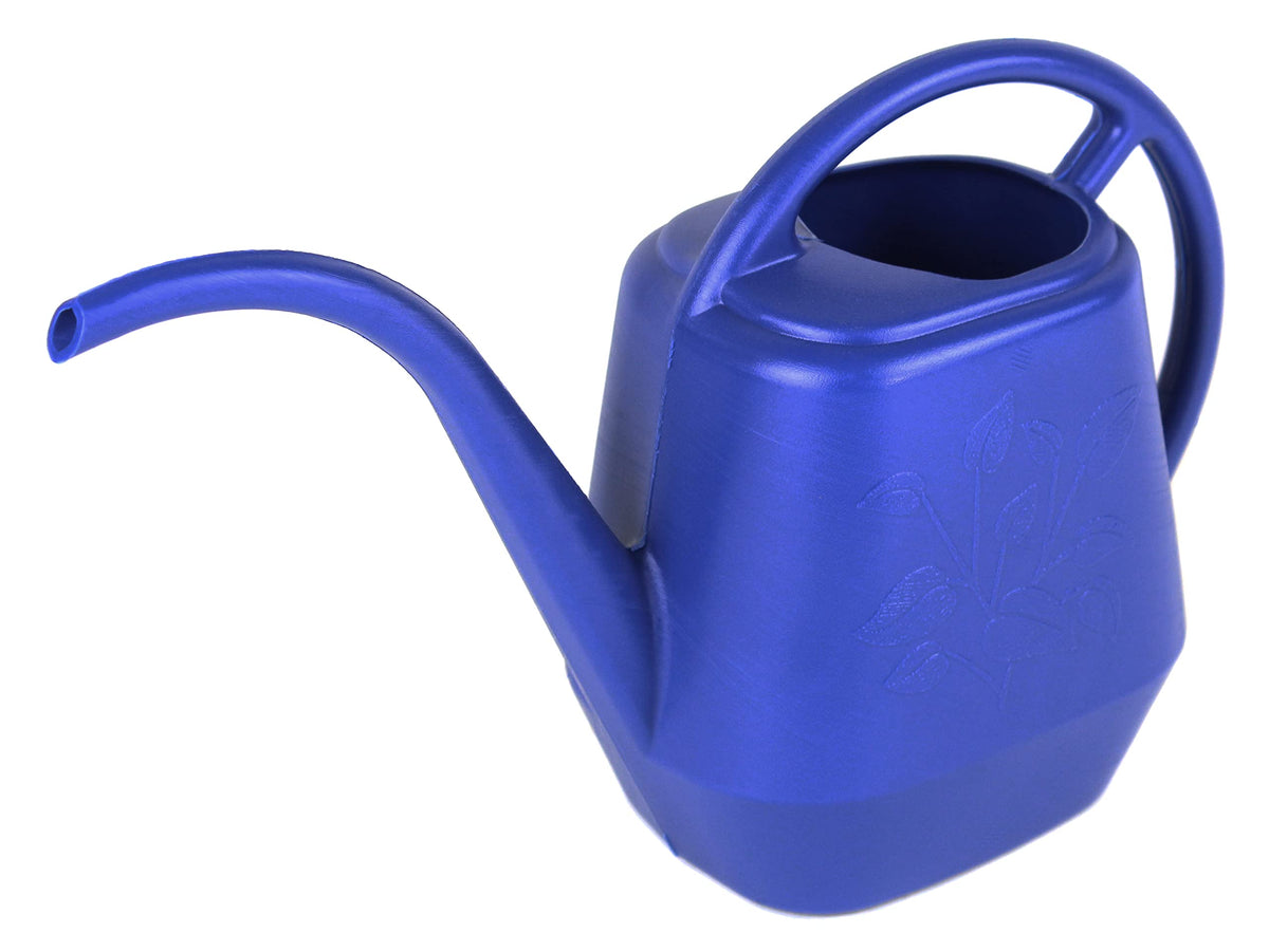 Bloem Aqua Rite Watering Can: 56 Oz - Classic Blue - Large Capacity, Extra Long Spout, Durable Plastic, One Piece Construction, for Indoor & Outdoor Use, Gardening