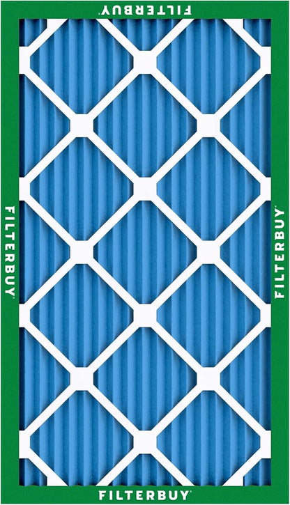 Filterbuy 16x30x1 Air Filter MERV 13 Optimal Smoke & Allergy Defense (3-Pack), Electrostatic Pleated HVAC AC Furnace Filters Replacement, Made in USA (Actual Size: 15.75 x 29.75 x 0.75)
