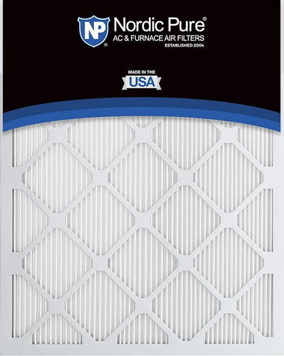 Nordic Pure 18x20x1 (Actual Size: 17 3/4 x 19 3/4 x 3/4) Tru Mini Pleat MERV 13 AC Furnace Air Filters – 2.5X More Media for Longer-Lasting, High-Efficiency Filtration - 6 Pack