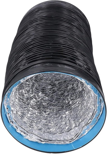 Respicefinem 7in Dryer Vent Exhaust Duct Hose Thickened PVC Aluminum Foil 6 56ft Flexible Insulated Air Ducting For Kitchens Greenhouses HVAC And Grow Rooms
