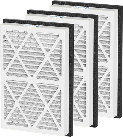 20x30x3 MERV 13 Pleated Air Filters Replacement Compatible with Zephyr VGF Series 20x30x3 Whole Home Return Air Grille Filter, MERV13 Air Filtration System, 3 Pack