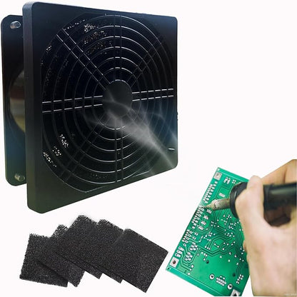 Solder Fume Extractor Soldering Smoke Absorber Welding Smoke Remover with 5 Carbon Filters