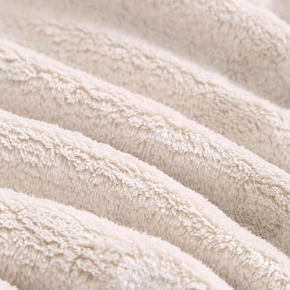 Bath Towel Set,Premium Microfiber Bathroom Towel-2 Extra Large Bath Sheets,2 Hand,2 Washcloths,Super Soft Highly Absorbent Luxury Shower Towels(Cream, 6Piece)