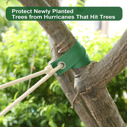 300 PCS Tree Straps for Staking, Tree Support Straps for Guying Staking Newly Planted Sapling Straight and Hurricane Protection, Heavy Duty Tree Stake Straps for Straightening