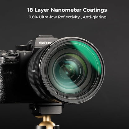 K&F CONCEPT 82mm White Mist 1/4 Filter, 18 Multi-Layer Coatings Dreamy Soft White Diffusion Filter with Cleaning Cloths for Portrait/Video/Vlog Photography