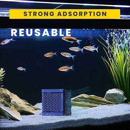 2pcs Cubic Water Trough Filter for Honeycomb Charcoal Activated Carbon Media, Suitable for Fish Tanks, Ponds, Livestock Tanks & Aquarium Purifiers