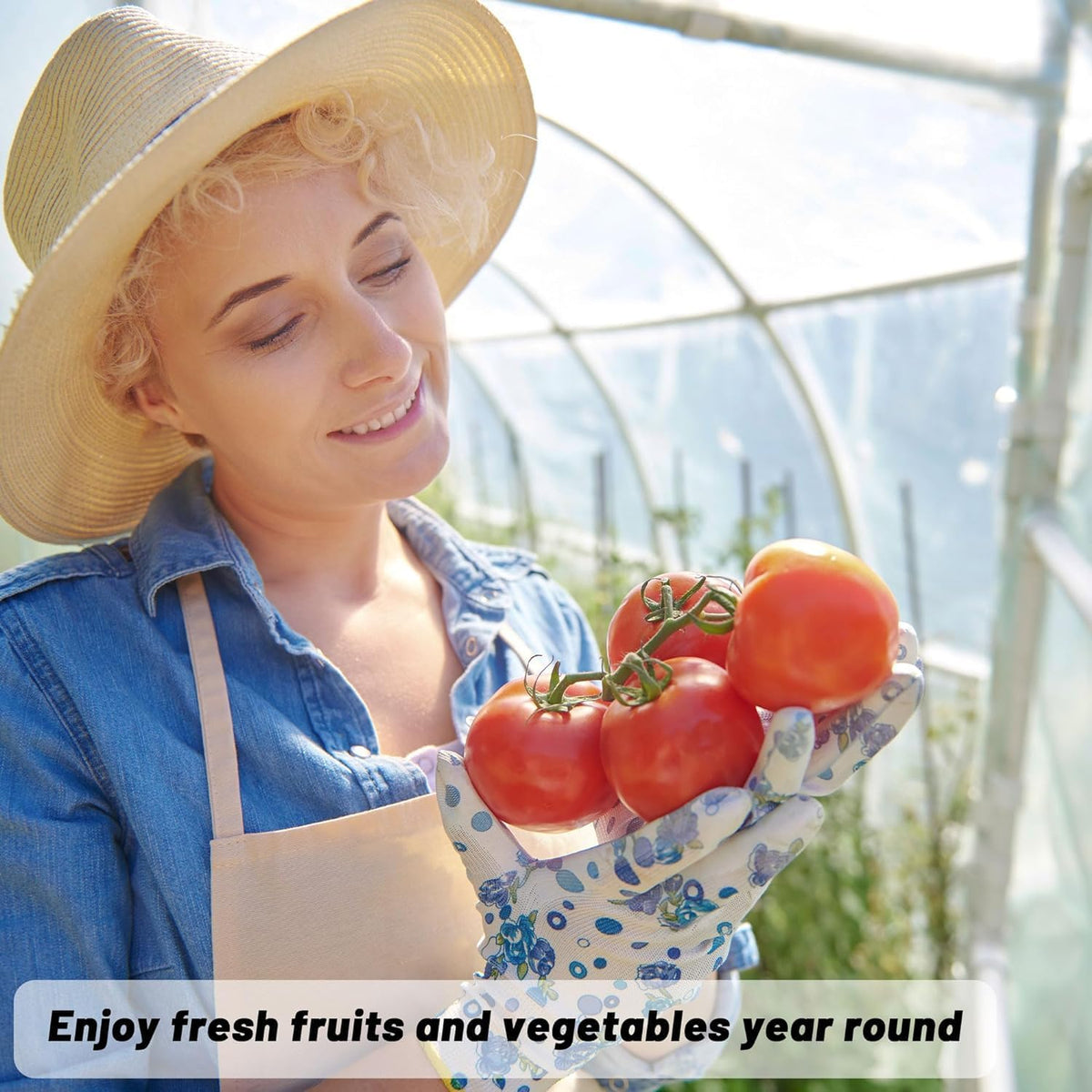 Farm Plastic Supply - Clear Greenhouse Plastic Sheeting - 6 mil - 4 Year UV Resistant Polyethylene Greenhouse Film, Replacement Cover, Hoop House Green House Cover for Gardening, Farming (12' x 50')