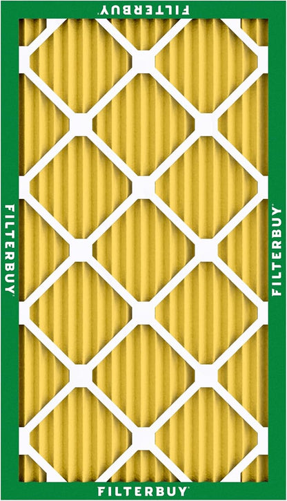 Filterbuy 14x30x1 Air Filter MERV 11 Superior Pet & Allergy Defense (4-Pack), Electrostatic Pleated HVAC AC Furnace Filters Replacement, Made in USA (Actual Size: 13.88 x 29.88 x 0.75)
