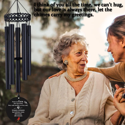 Cardinal Wind Chimes for Loss of Loved One, Memorial Gifts for Loss of Father Mother, 30Inch Cardinal WindChimes Outdoor Garden Decor